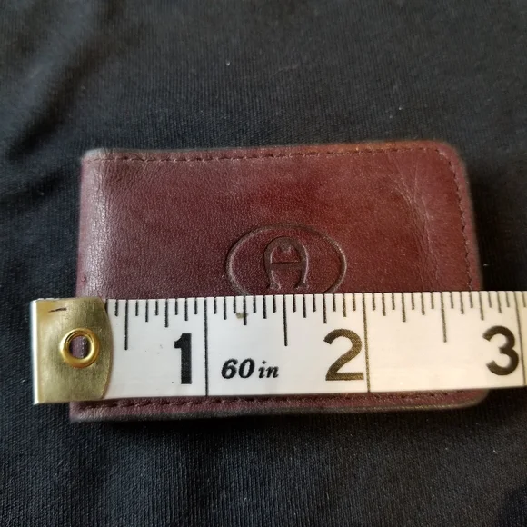 Vintage Etienne Aigner Leather Magnetic Money Clip NIB